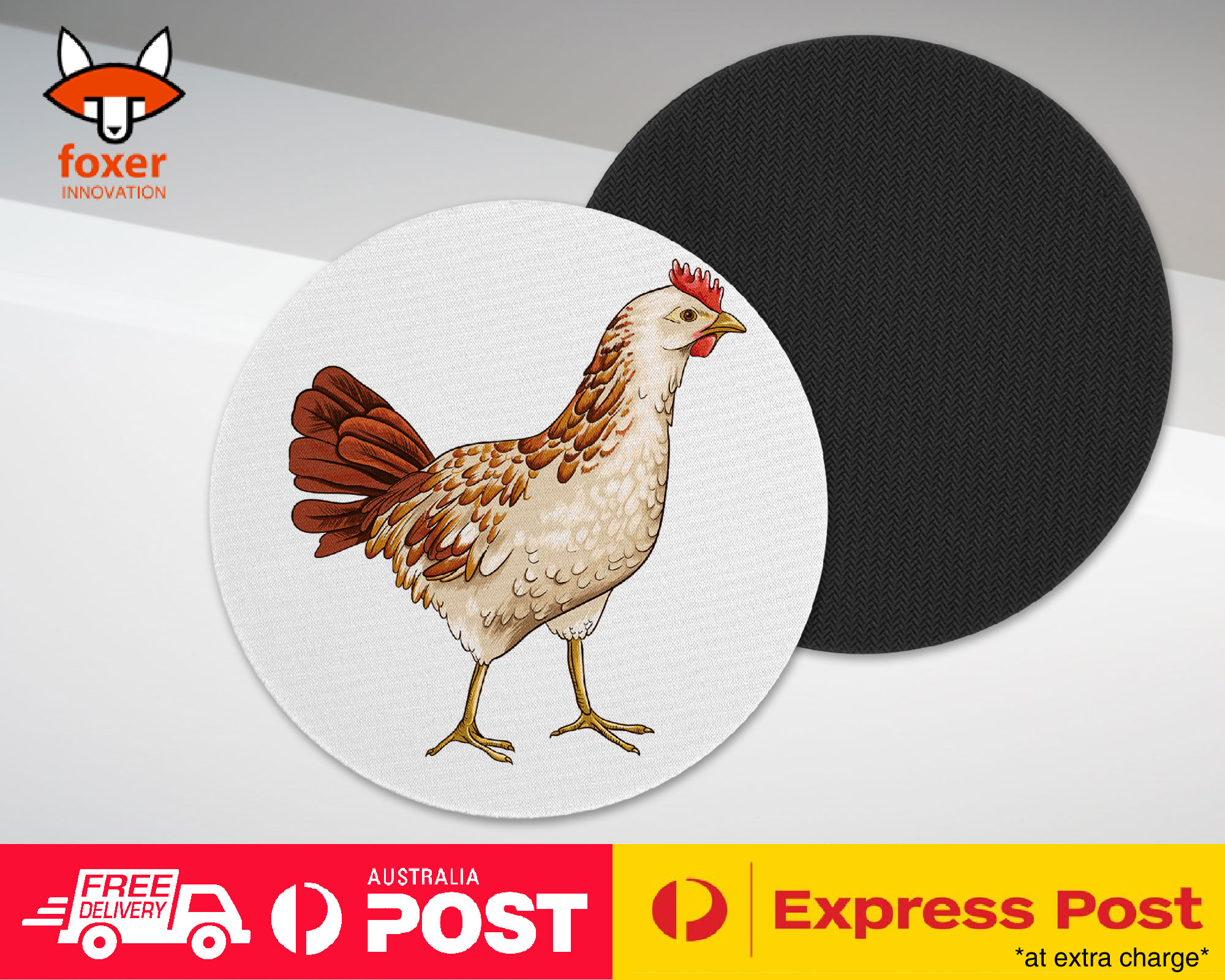 COASTER COFFEE DRINKING MAT|CHICKEN FARM BIRD - Picture 2 of 21