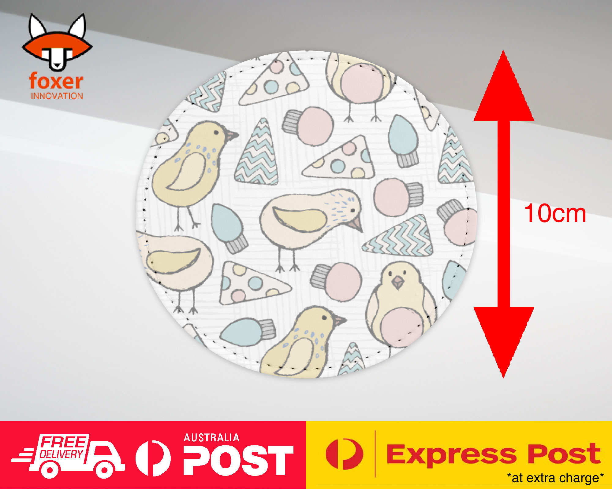 COASTER COFFEE DRINKING MAT|BABY CHICK CHICKEN PATTERN