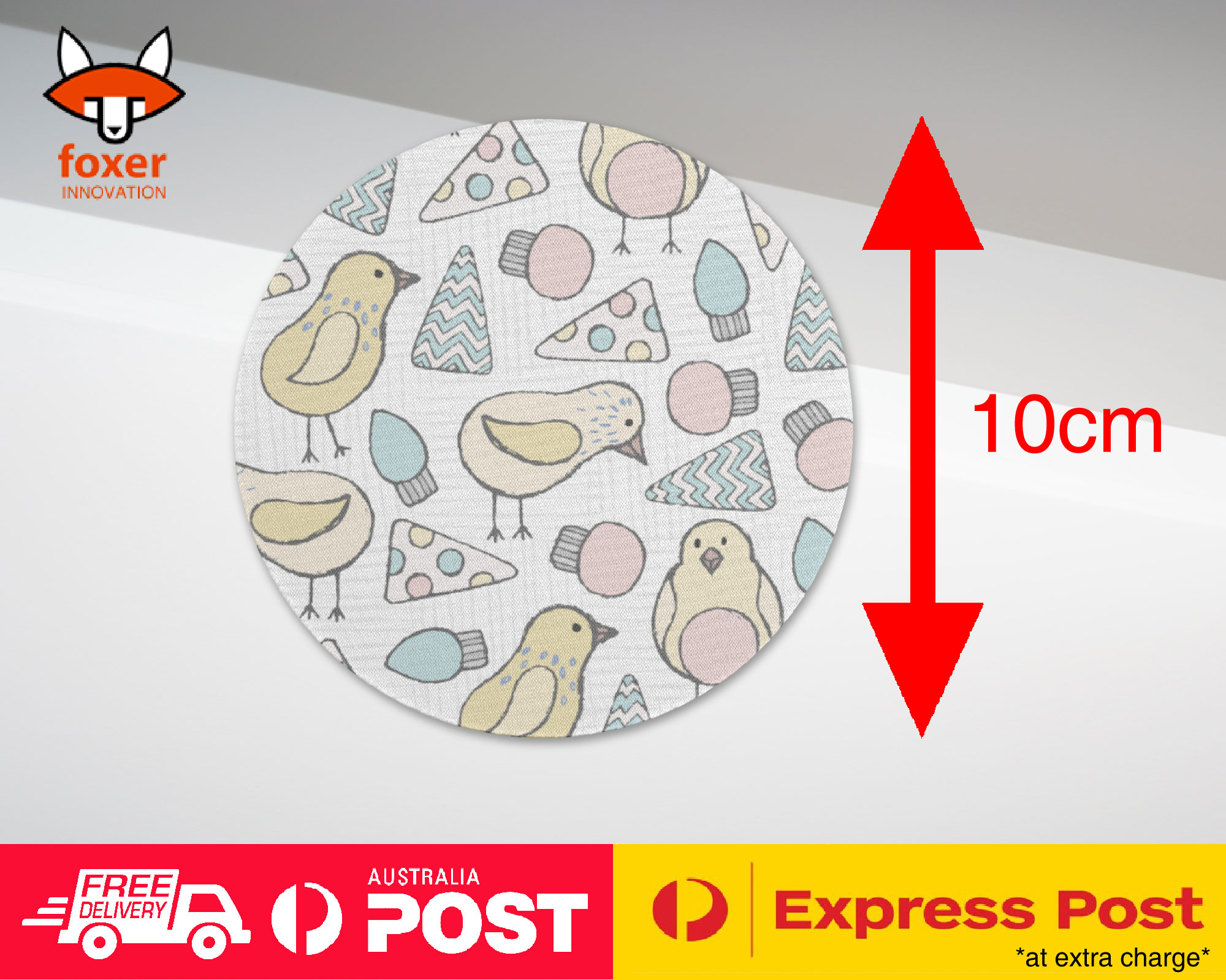 COASTER COFFEE DRINKING MAT|BABY CHICK CHICKEN PATTERN