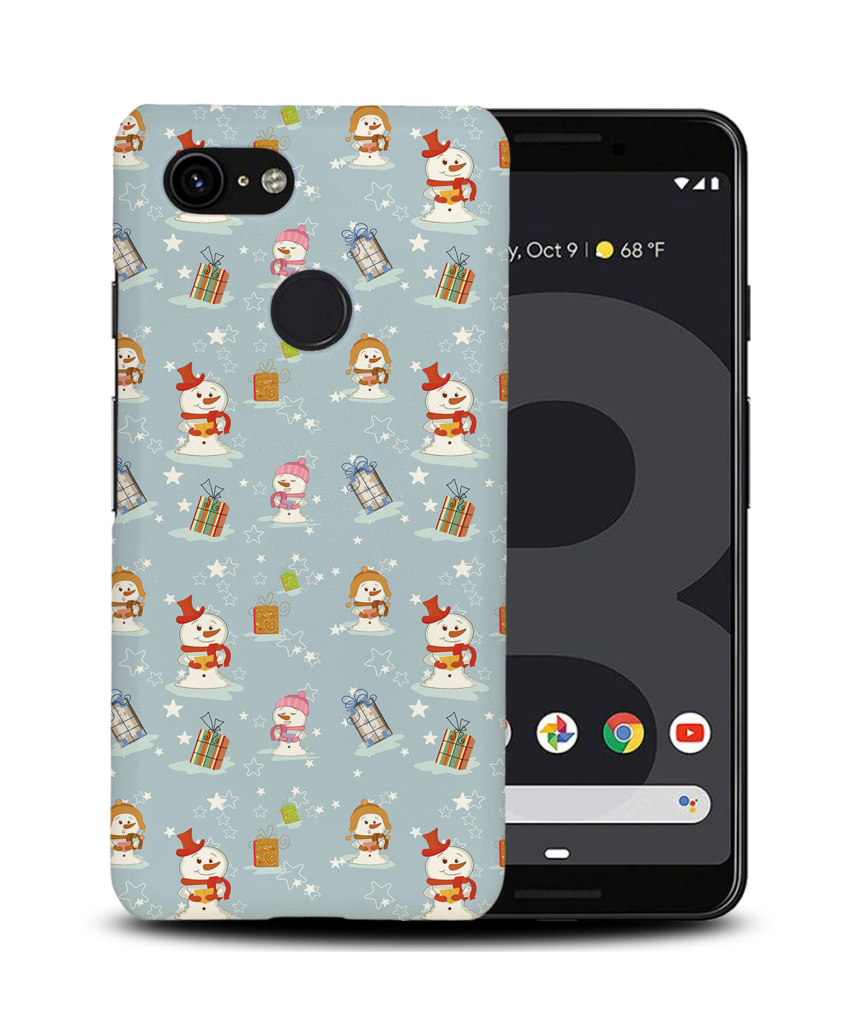 CASE COVER FOR GOOGLE PIXEL|CHRISTMAS SNOWMAN PATTERN 2 - Imagen 7 de 11