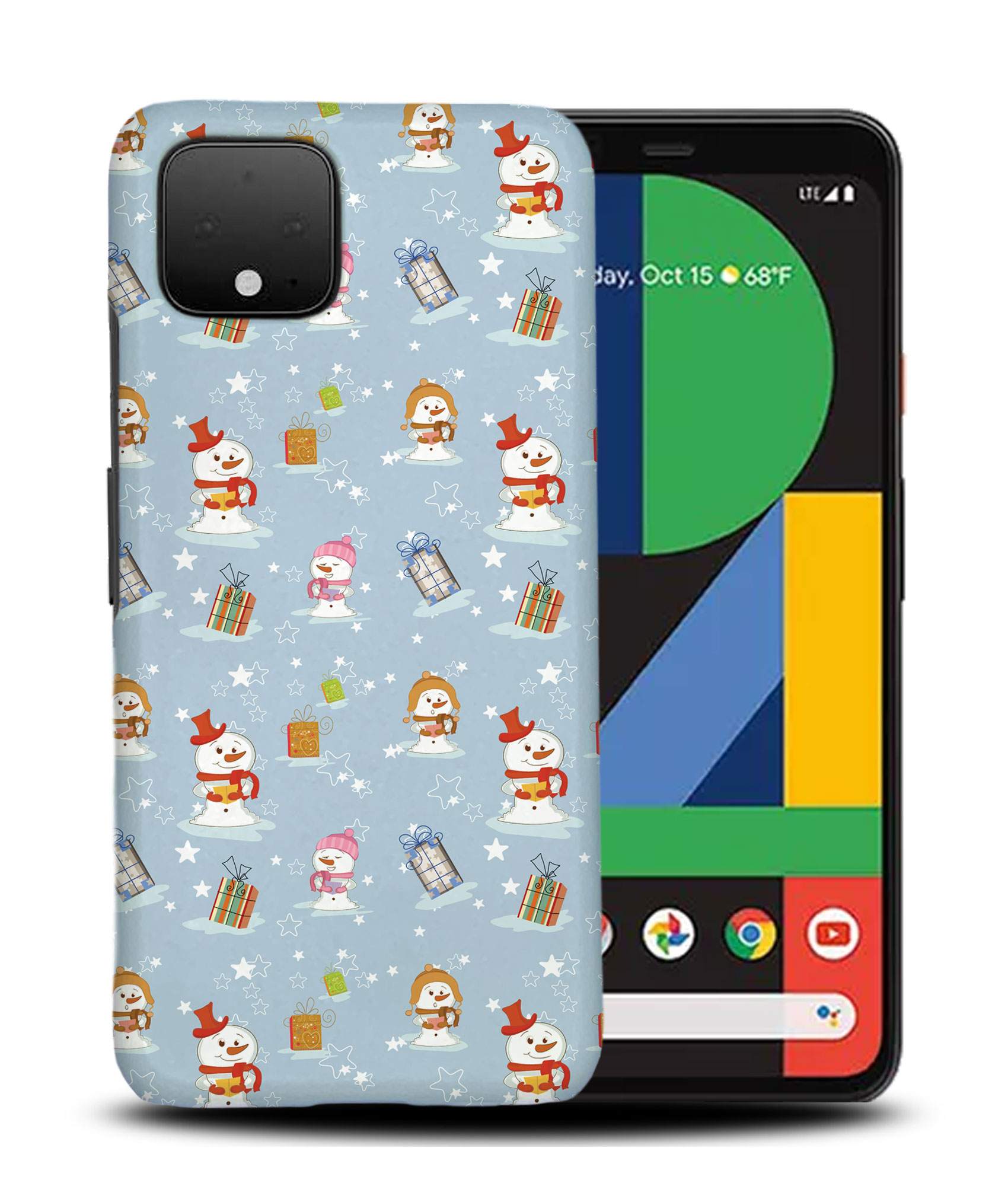 CASE COVER FOR GOOGLE PIXEL|CHRISTMAS SNOWMAN PATTERN 2 - Imagen 5 de 11