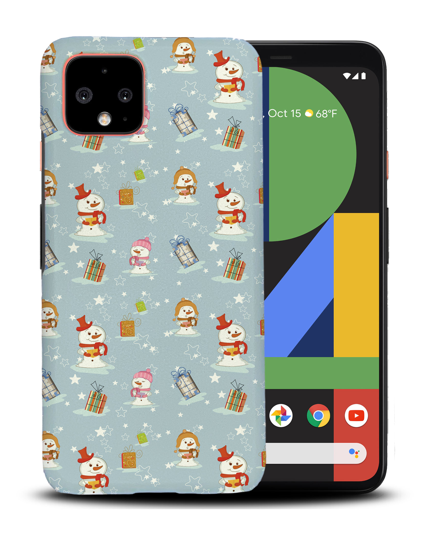 CASE COVER FOR GOOGLE PIXEL|CHRISTMAS SNOWMAN PATTERN 2 - Imagen 4 de 11