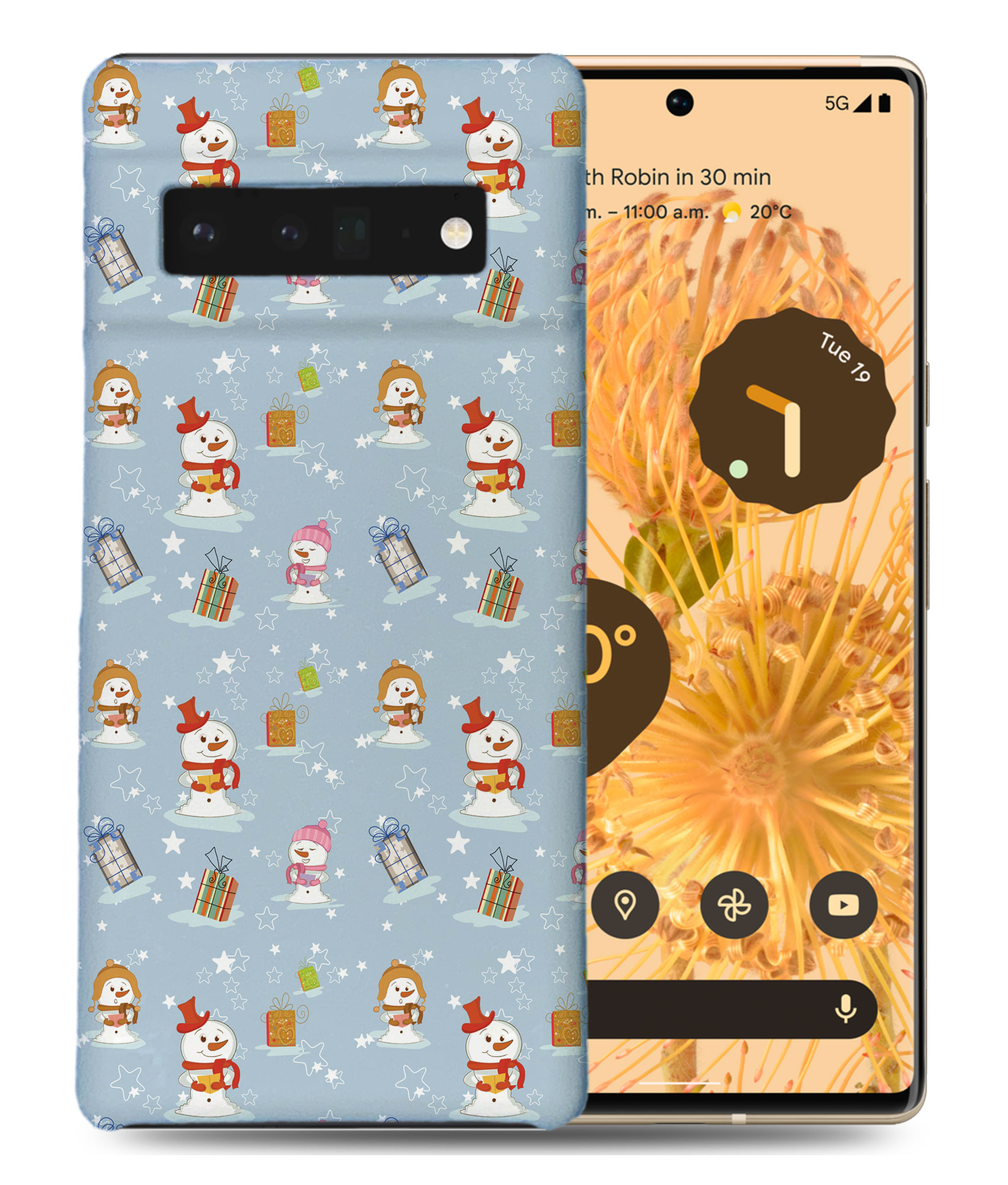 CASE COVER FOR GOOGLE PIXEL|CHRISTMAS SNOWMAN PATTERN 2 - Imagen 2 de 11