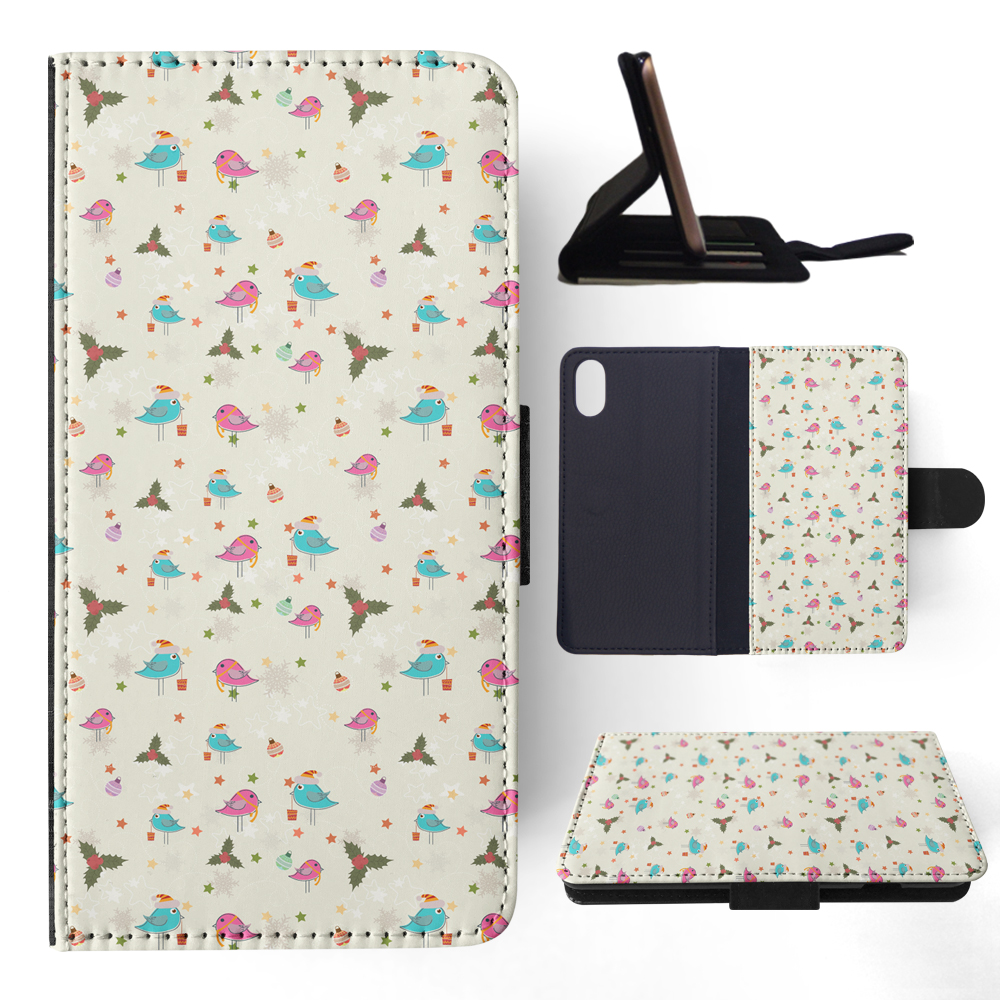 FLIP CASE FOR APPLE IPHONE|CHRISTMAS MISTLETOE PATTERN 1 - Picture 114 of 193