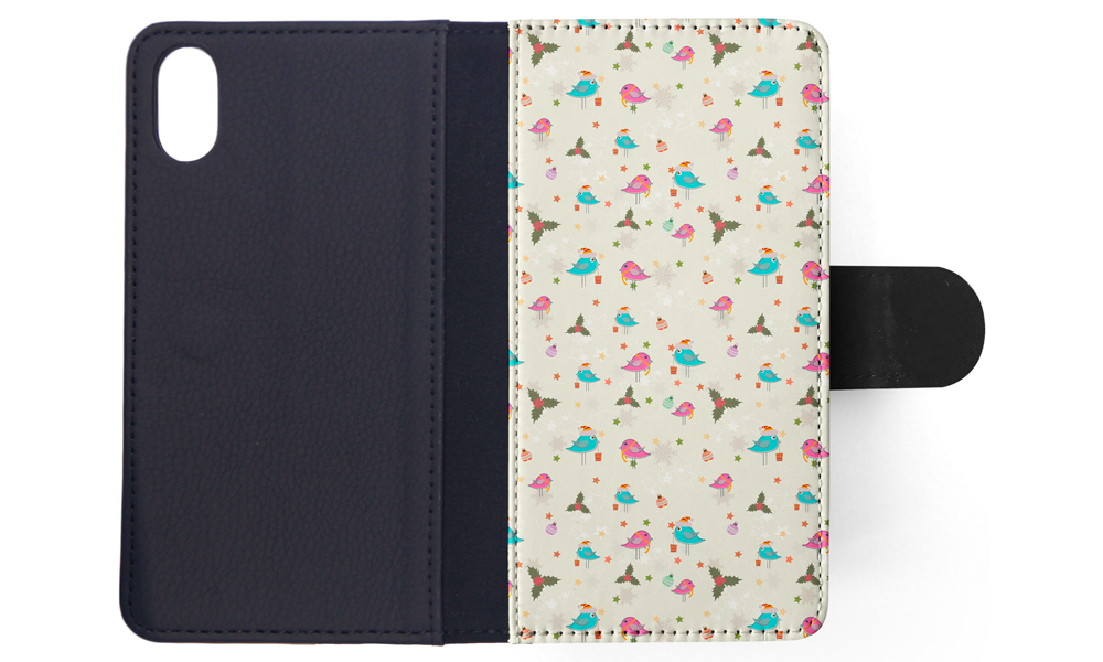 FLIP CASE FOR APPLE IPHONE|CHRISTMAS MISTLETOE PATTERN 1 - Picture 117 of 193