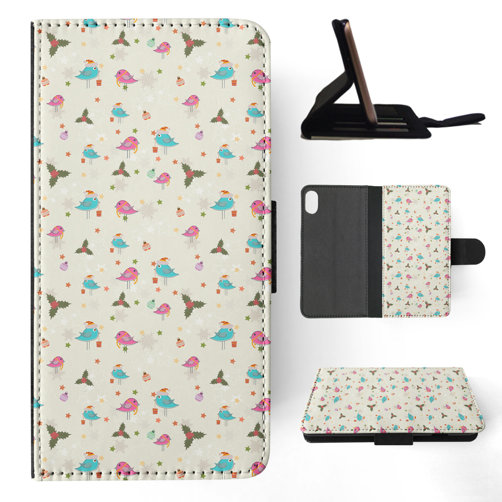 FLIP CASE FOR APPLE IPHONE|CHRISTMAS MISTLETOE PATTERN 1 - Picture 109 of 193