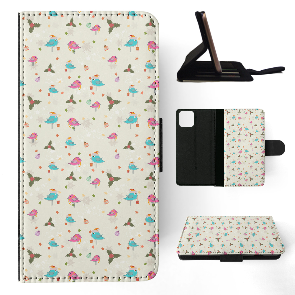 FLIP CASE FOR APPLE IPHONE|CHRISTMAS MISTLETOE PATTERN 1 - Picture 99 of 193