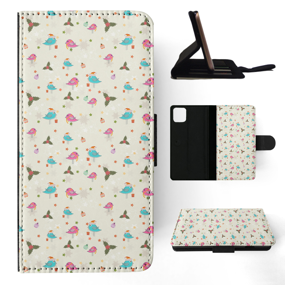 FLIP CASE FOR APPLE IPHONE|CHRISTMAS MISTLETOE PATTERN 1 - Picture 94 of 193