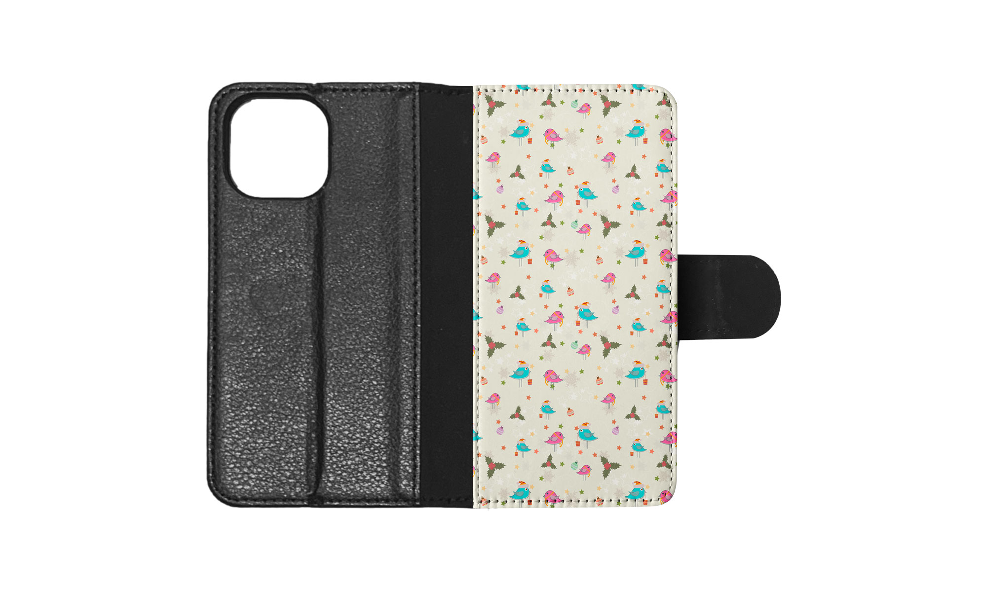 FLIP CASE FOR APPLE IPHONE|CHRISTMAS MISTLETOE PATTERN 1 - Picture 84 of 193