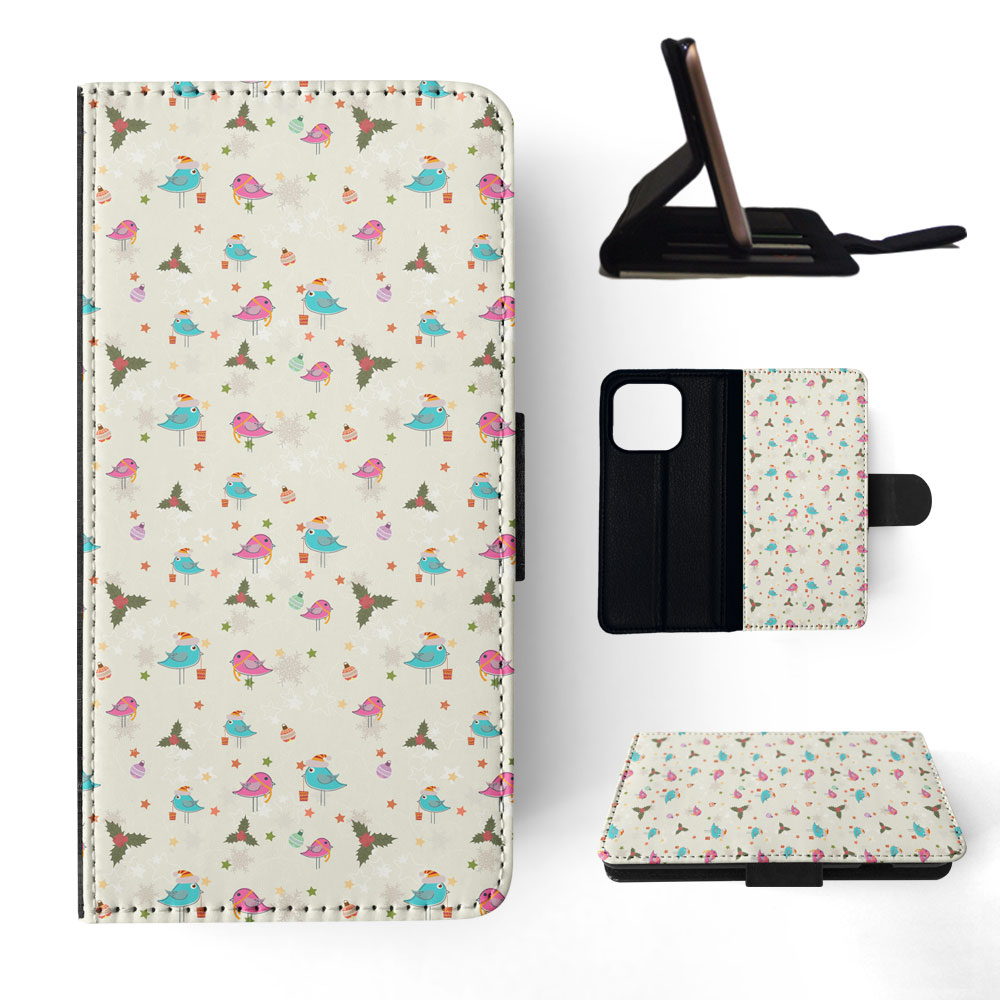 FLIP CASE FOR APPLE IPHONE|CHRISTMAS MISTLETOE PATTERN 1 - Picture 71 of 193