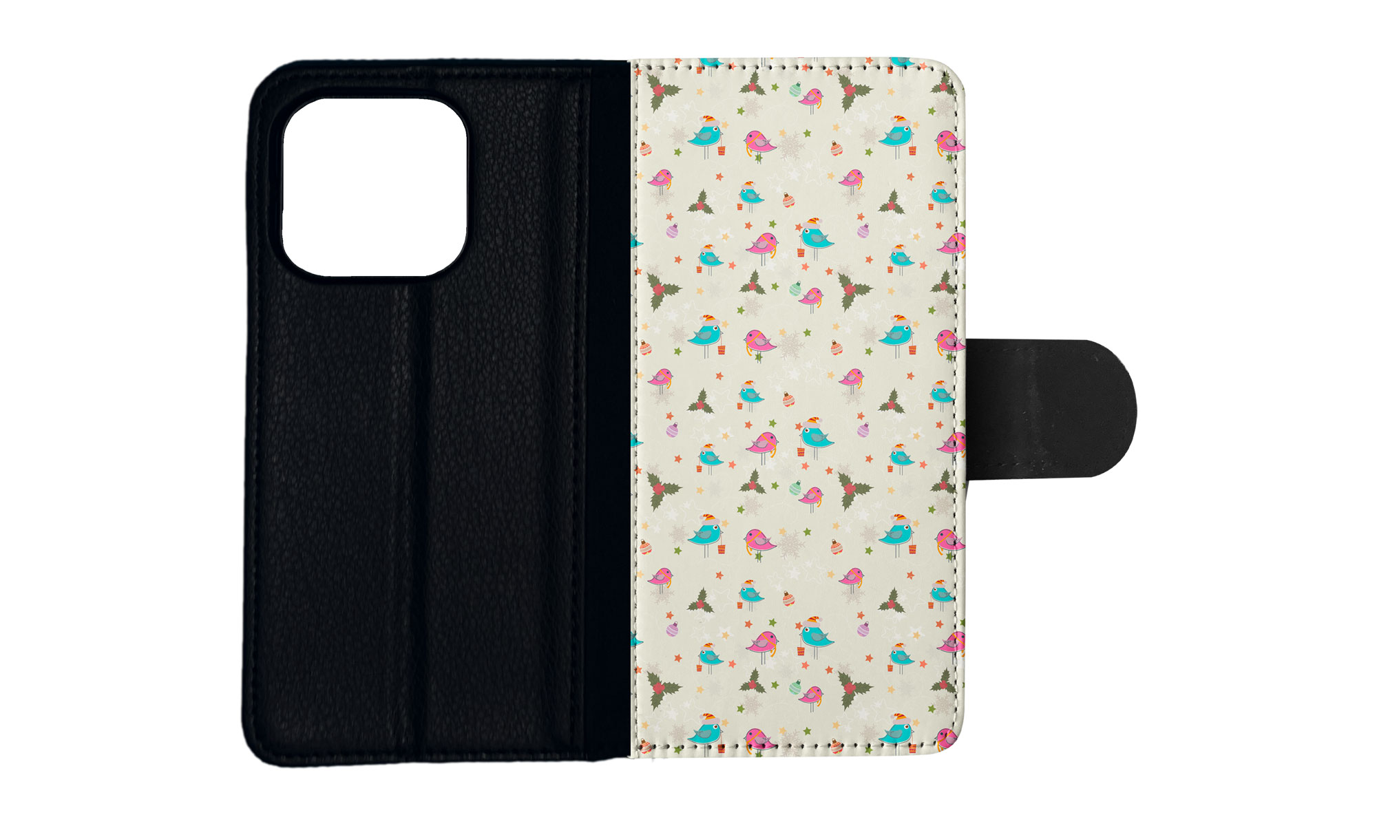 FLIP CASE FOR APPLE IPHONE|CHRISTMAS MISTLETOE PATTERN 1 - Picture 74 of 193