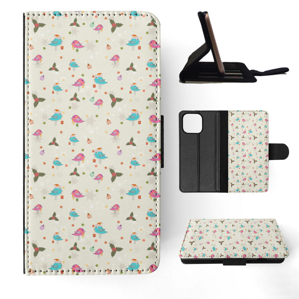 FLIP CASE FOR APPLE IPHONE|CHRISTMAS MISTLETOE PATTERN 1 - Picture 66 of 193