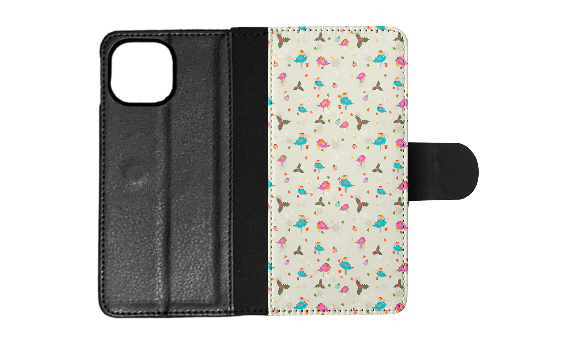 FLIP CASE FOR APPLE IPHONE|CHRISTMAS MISTLETOE PATTERN 1 - Picture 64 of 193