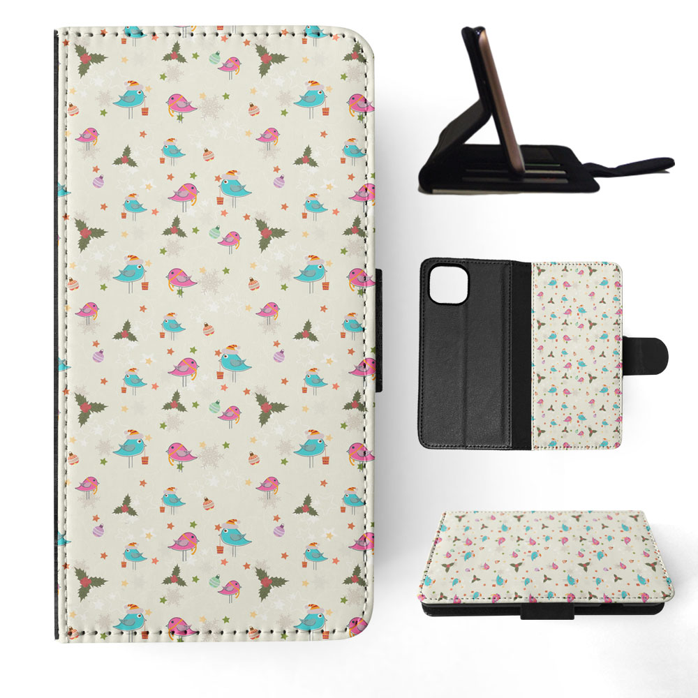 FLIP CASE FOR APPLE IPHONE|CHRISTMAS MISTLETOE PATTERN 1 - Picture 56 of 193
