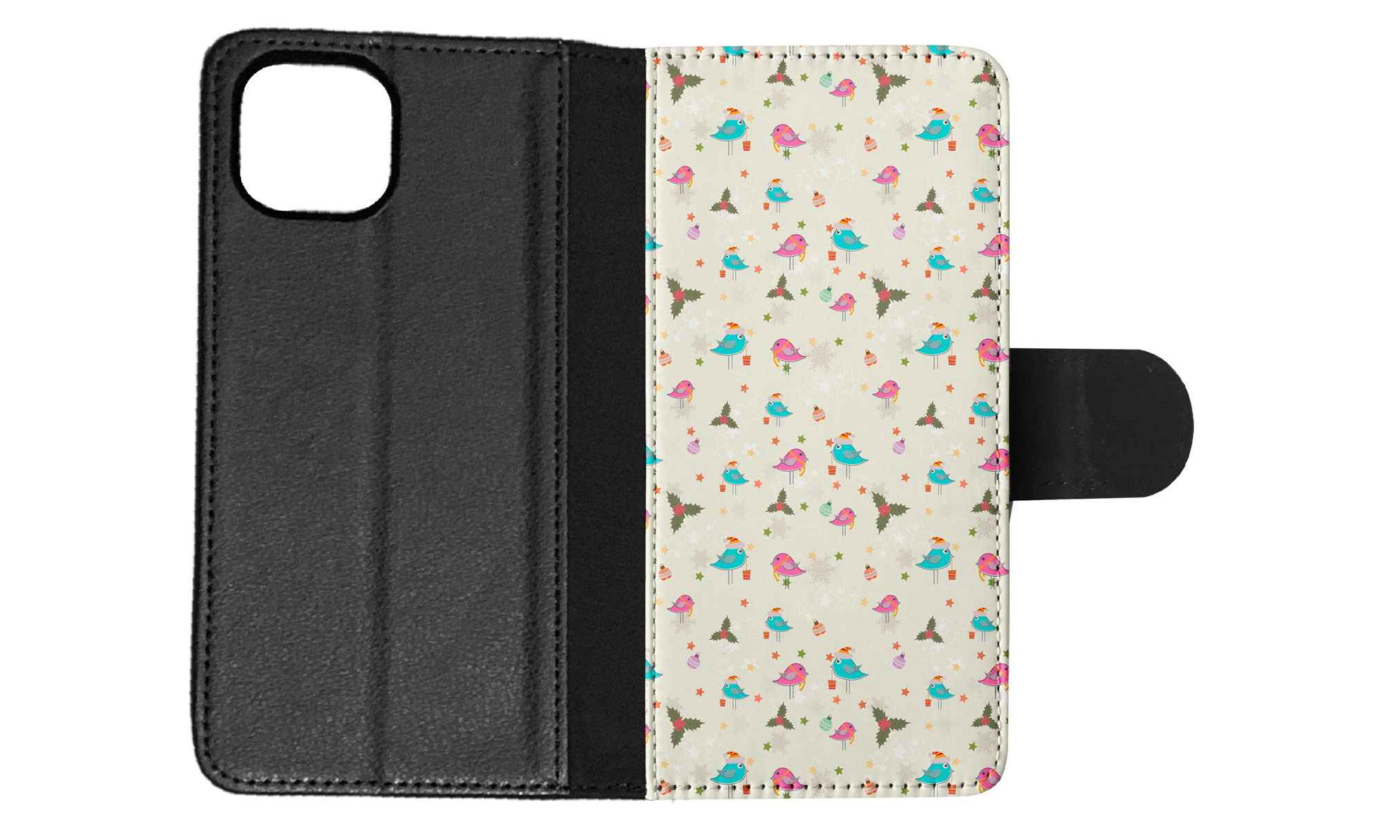 FLIP CASE FOR APPLE IPHONE|CHRISTMAS MISTLETOE PATTERN 1 - Picture 59 of 193
