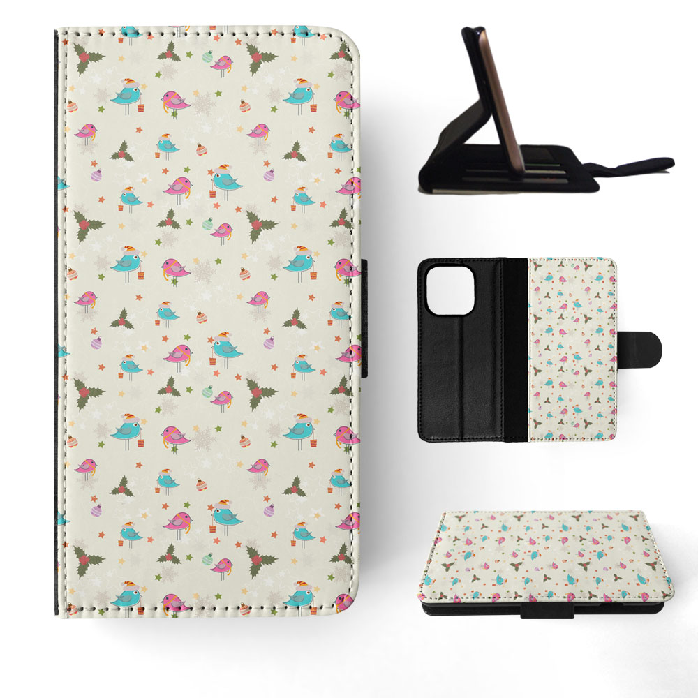 FLIP CASE FOR APPLE IPHONE|CHRISTMAS MISTLETOE PATTERN 1 - Picture 51 of 193
