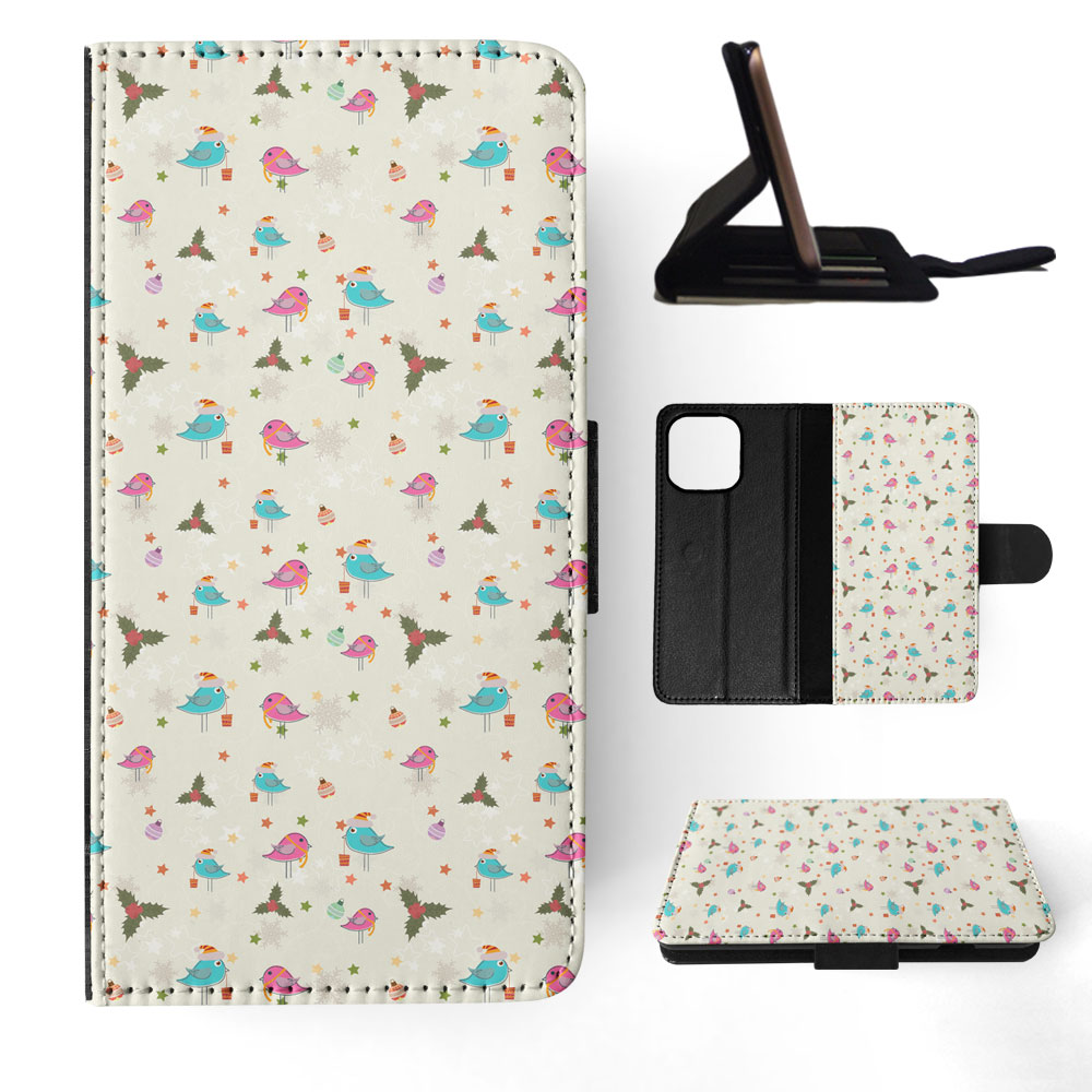 FLIP CASE FOR APPLE IPHONE|CHRISTMAS MISTLETOE PATTERN 1 - Picture 46 of 193