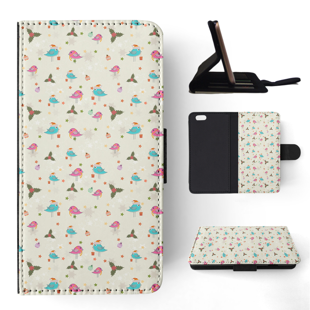 FLIP CASE FOR APPLE IPHONE|CHRISTMAS MISTLETOE PATTERN 1 - Picture 159 of 193