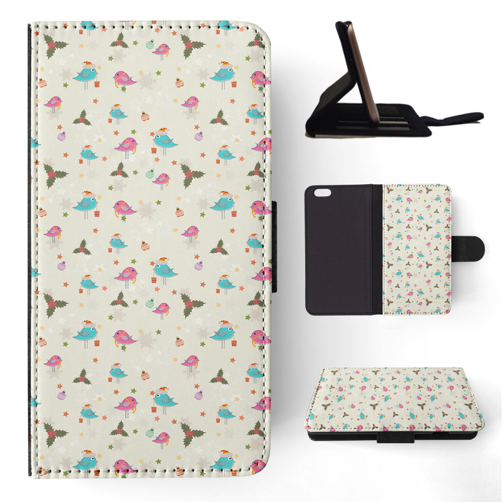 FLIP CASE FOR APPLE IPHONE|CHRISTMAS MISTLETOE PATTERN 1 - Picture 149 of 193