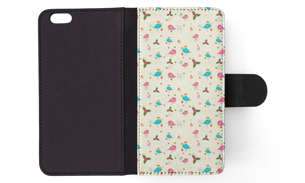 FLIP CASE FOR APPLE IPHONE|CHRISTMAS MISTLETOE PATTERN 1 - Picture 152 of 193