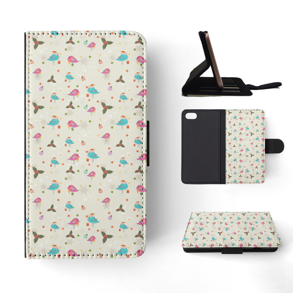 FLIP CASE FOR APPLE IPHONE|CHRISTMAS MISTLETOE PATTERN 1 - Picture 134 of 193