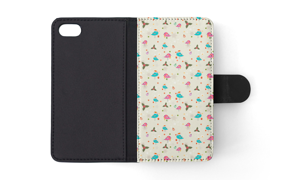 FLIP CASE FOR APPLE IPHONE|CHRISTMAS MISTLETOE PATTERN 1 - Picture 137 of 193