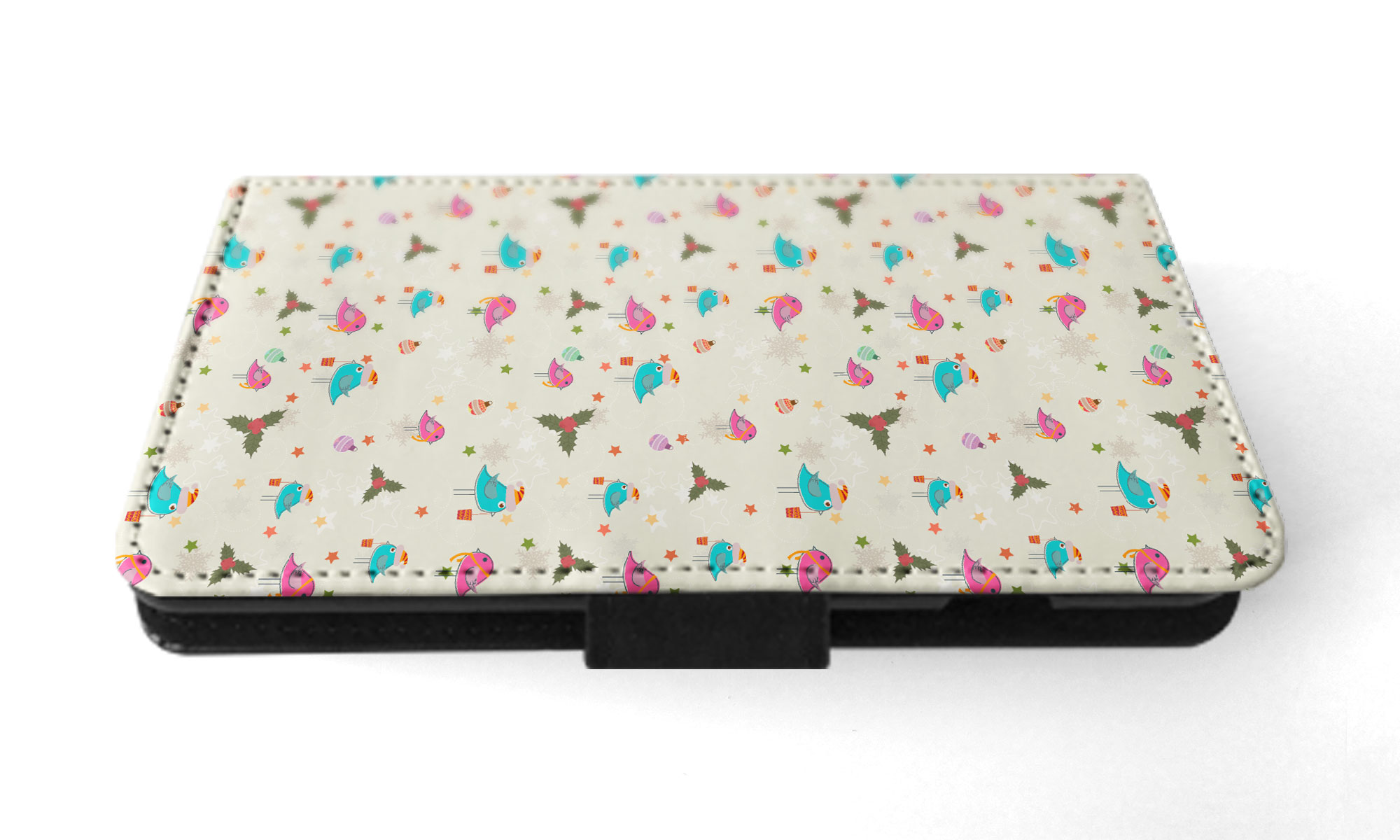 FLIP CASE FOR APPLE IPHONE|CHRISTMAS MISTLETOE PATTERN 1 - Picture 43 of 193