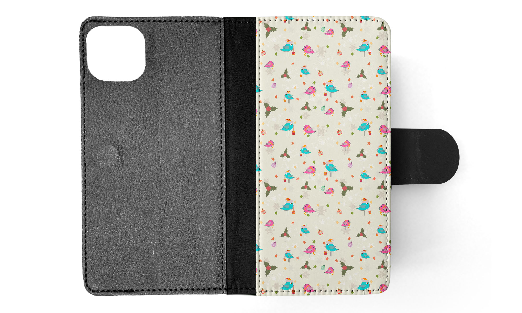 FLIP CASE FOR APPLE IPHONE|CHRISTMAS MISTLETOE PATTERN 1 - Picture 39 of 193