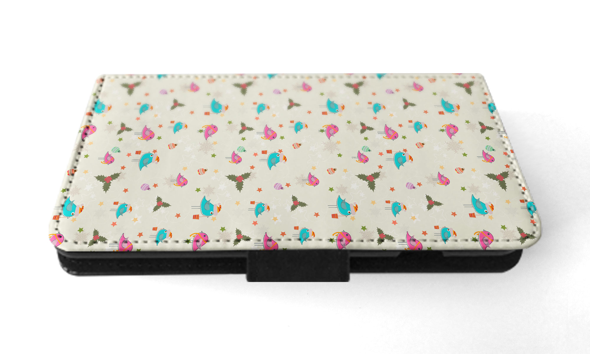 FLIP CASE FOR APPLE IPHONE|CHRISTMAS MISTLETOE PATTERN 1 - Picture 33 of 193