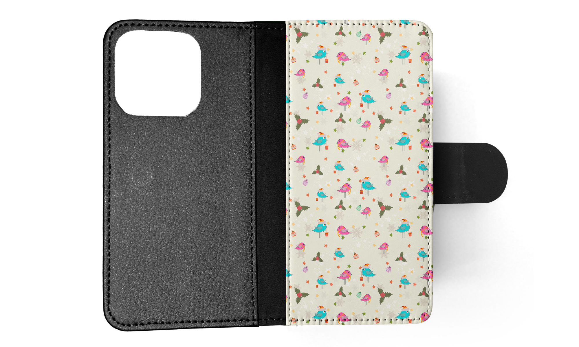 FLIP CASE FOR APPLE IPHONE|CHRISTMAS MISTLETOE PATTERN 1 - Picture 34 of 193