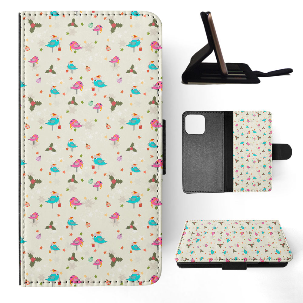 FLIP CASE FOR APPLE IPHONE|CHRISTMAS MISTLETOE PATTERN 1 - Picture 26 of 193