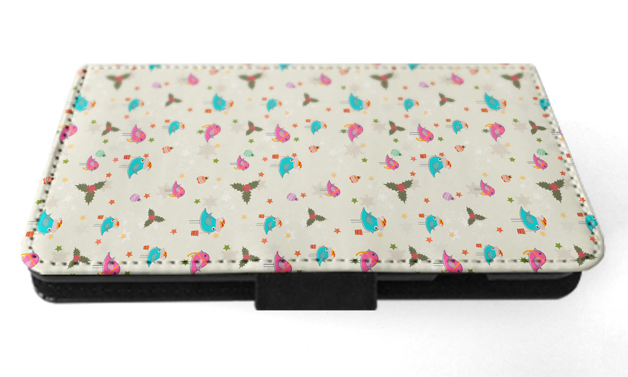 FLIP CASE FOR APPLE IPHONE|CHRISTMAS MISTLETOE PATTERN 1 - Picture 28 of 193