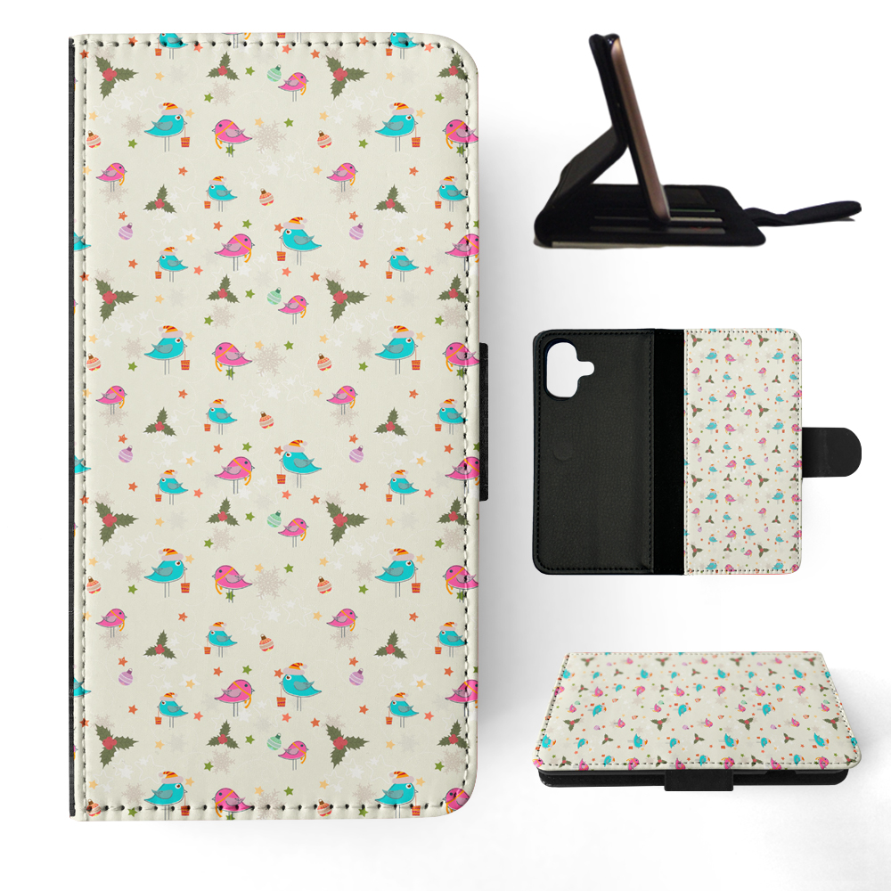 FLIP CASE FOR APPLE IPHONE|CHRISTMAS MISTLETOE PATTERN 1 - Picture 21 of 193