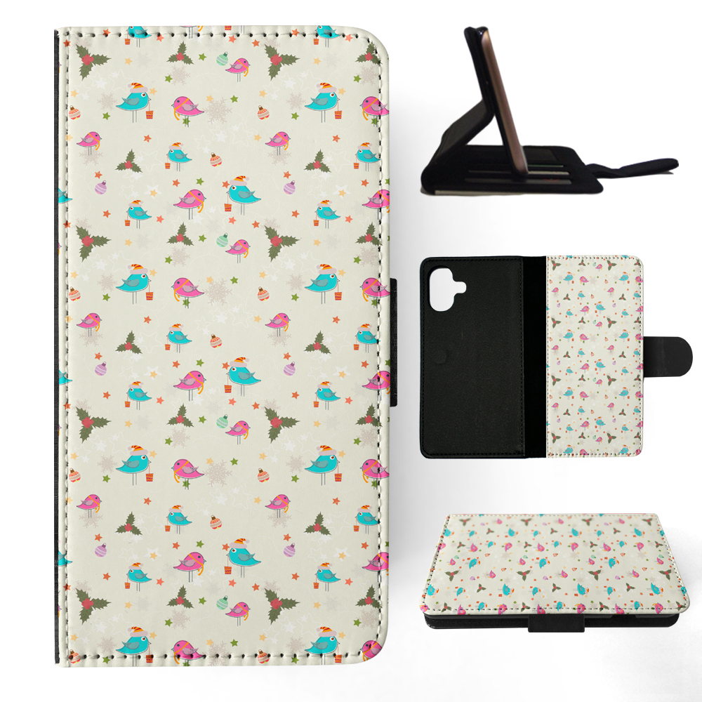 FLIP CASE FOR APPLE IPHONE|CHRISTMAS MISTLETOE PATTERN 1 - Picture 16 of 193