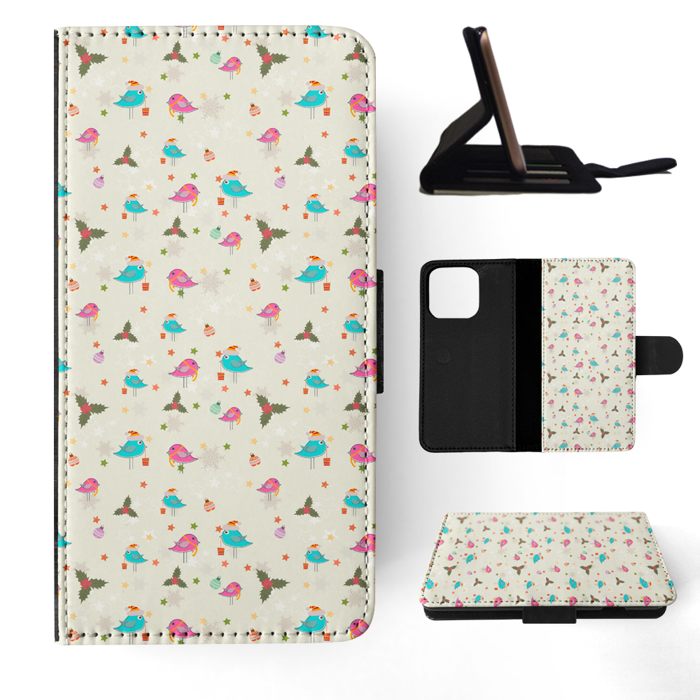 FLIP CASE FOR APPLE IPHONE|CHRISTMAS MISTLETOE PATTERN 1 - Picture 11 of 193