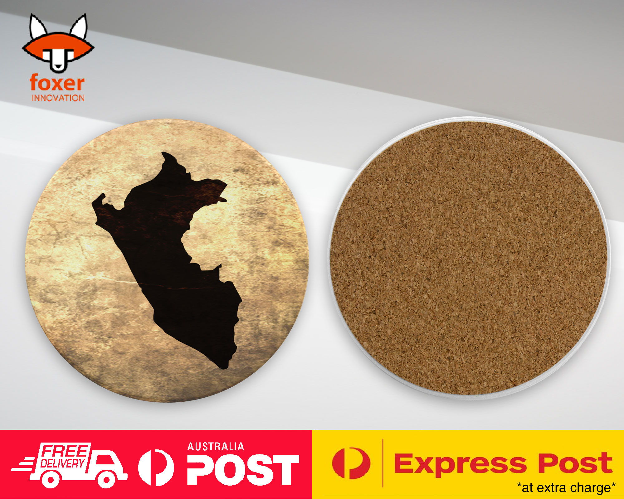 COASTER COFFEE DRINKING MAT|PERU NATIONAL COUNTRY