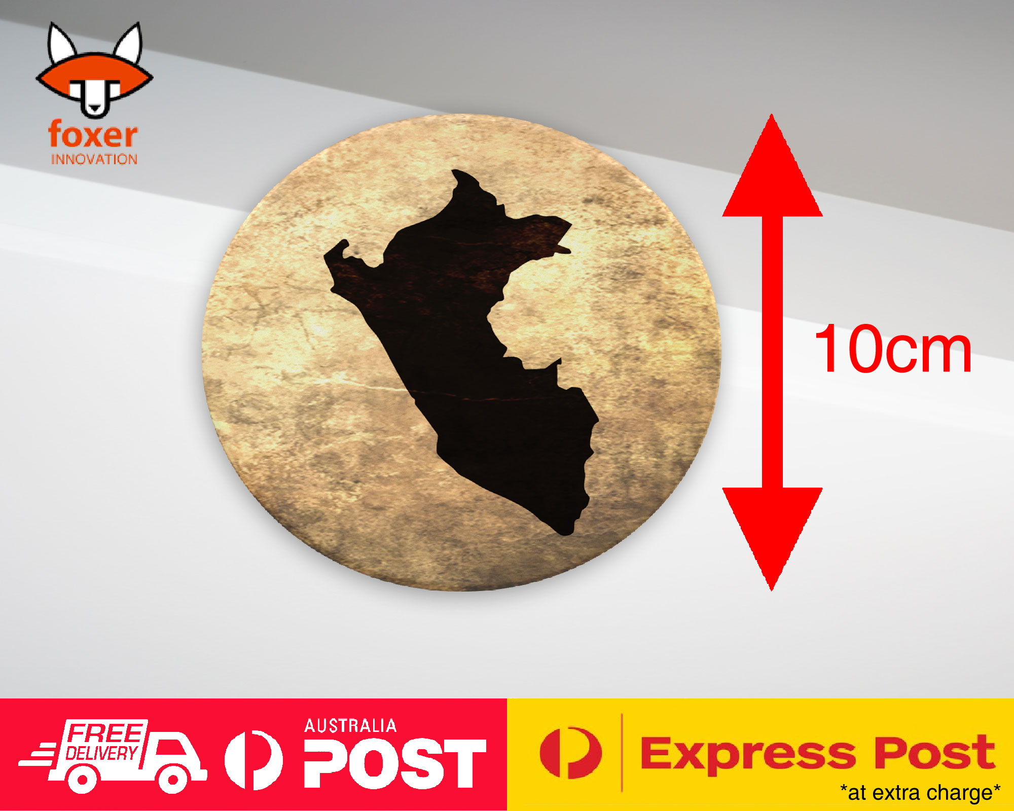 COASTER COFFEE DRINKING MAT|PERU NATIONAL COUNTRY