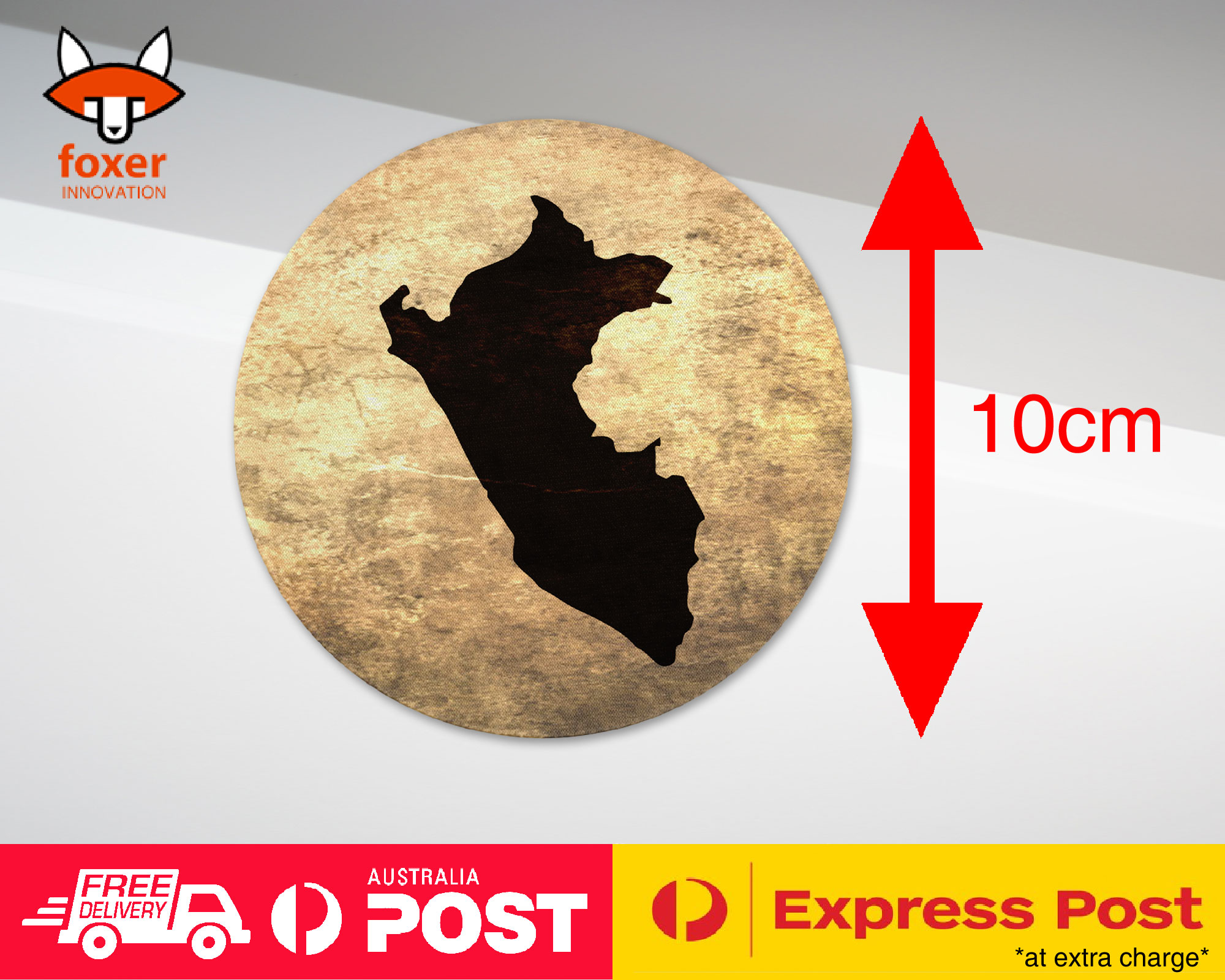 COASTER COFFEE DRINKING MAT|PERU NATIONAL COUNTRY