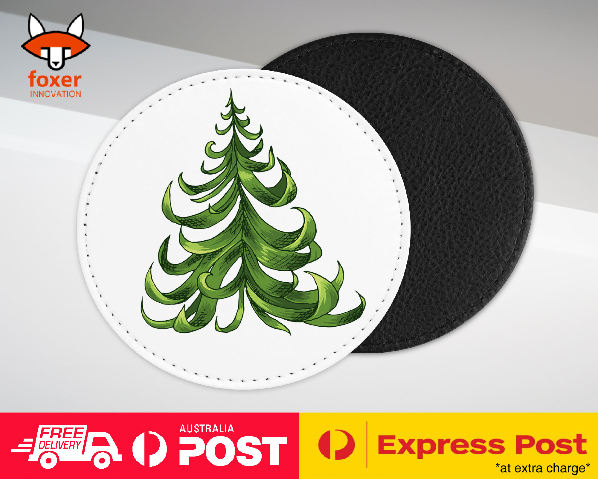 COASTER COFFEE DRINKING MAT|CHRISTMAS TREE 7