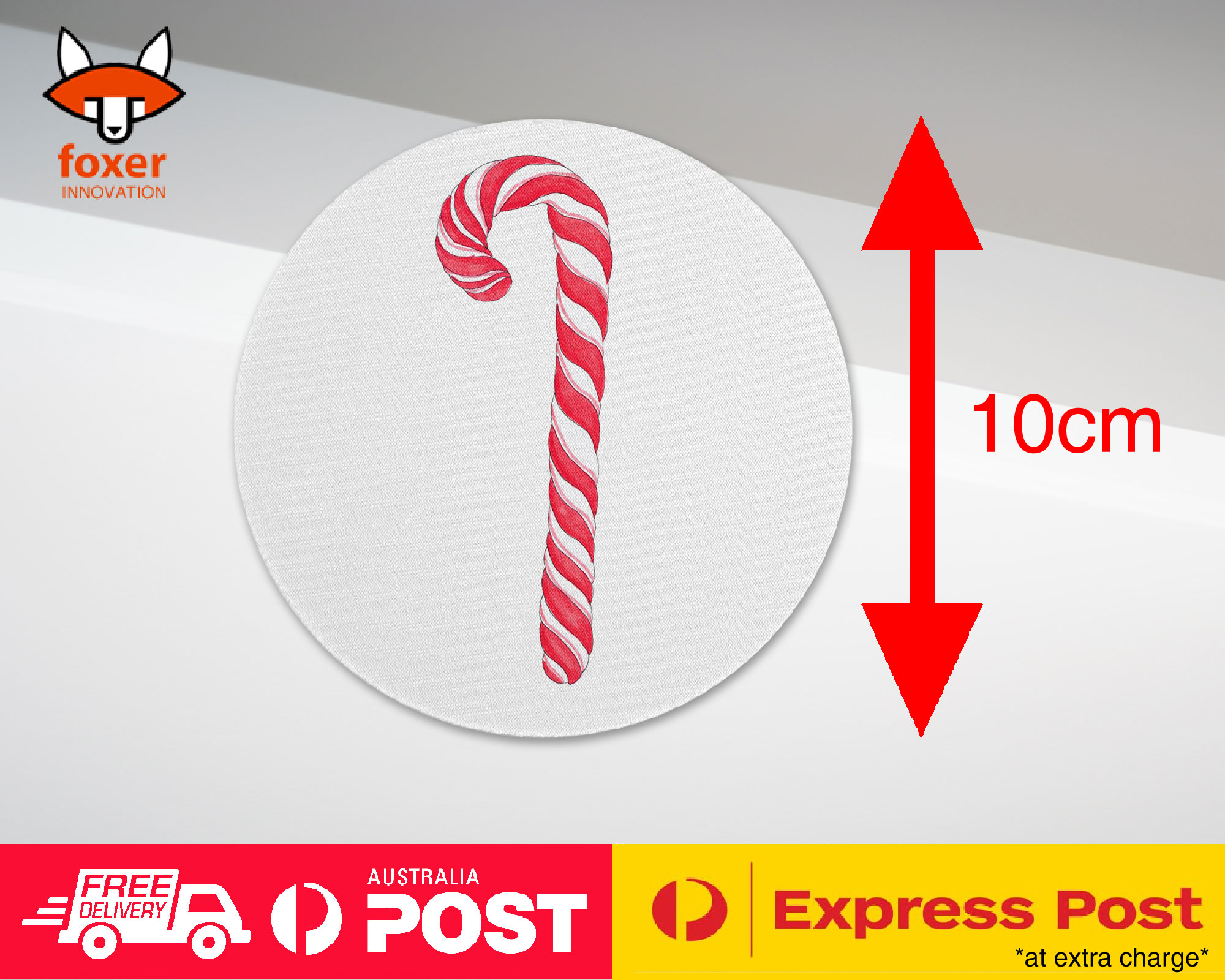 COASTER COFFEE DRINKING MAT|CHRISTMAS CANDY CANE