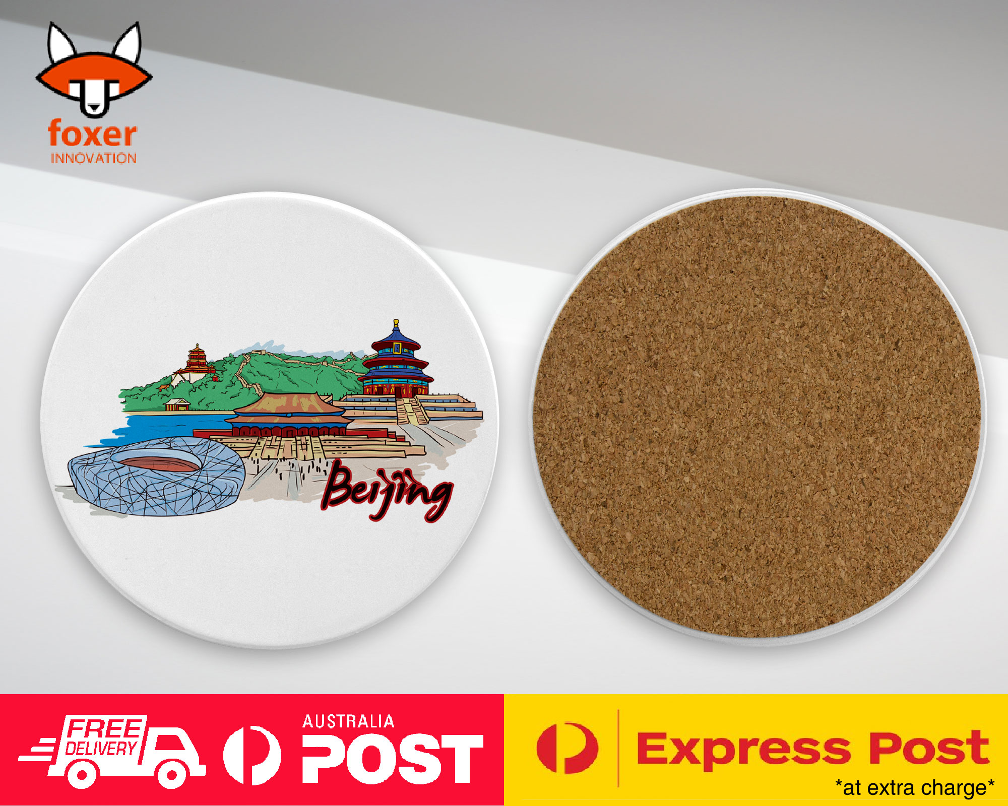 COASTER COFFEE DRINKING MAT|BEIJING CHINA