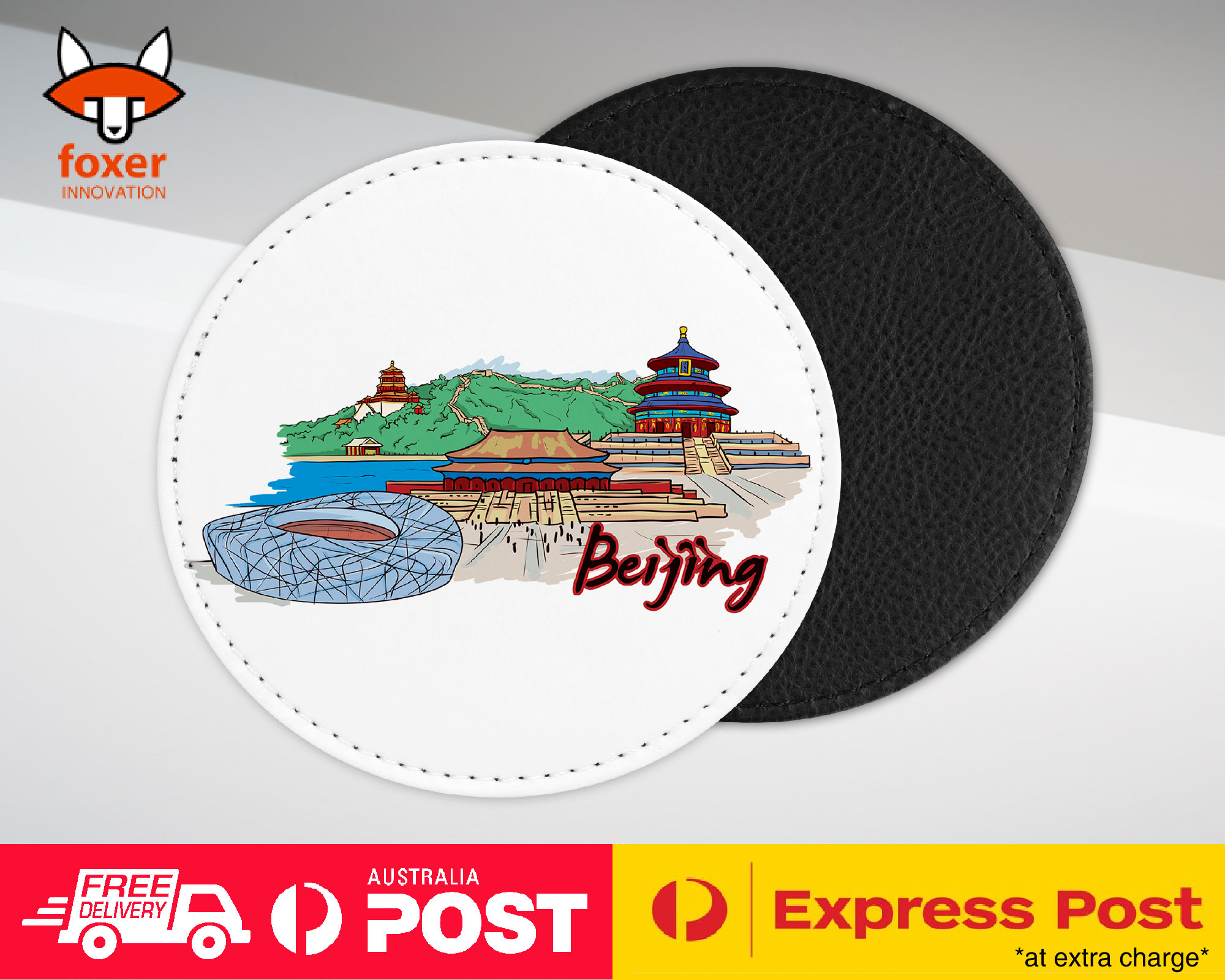 COASTER COFFEE DRINKING MAT|BEIJING CHINA
