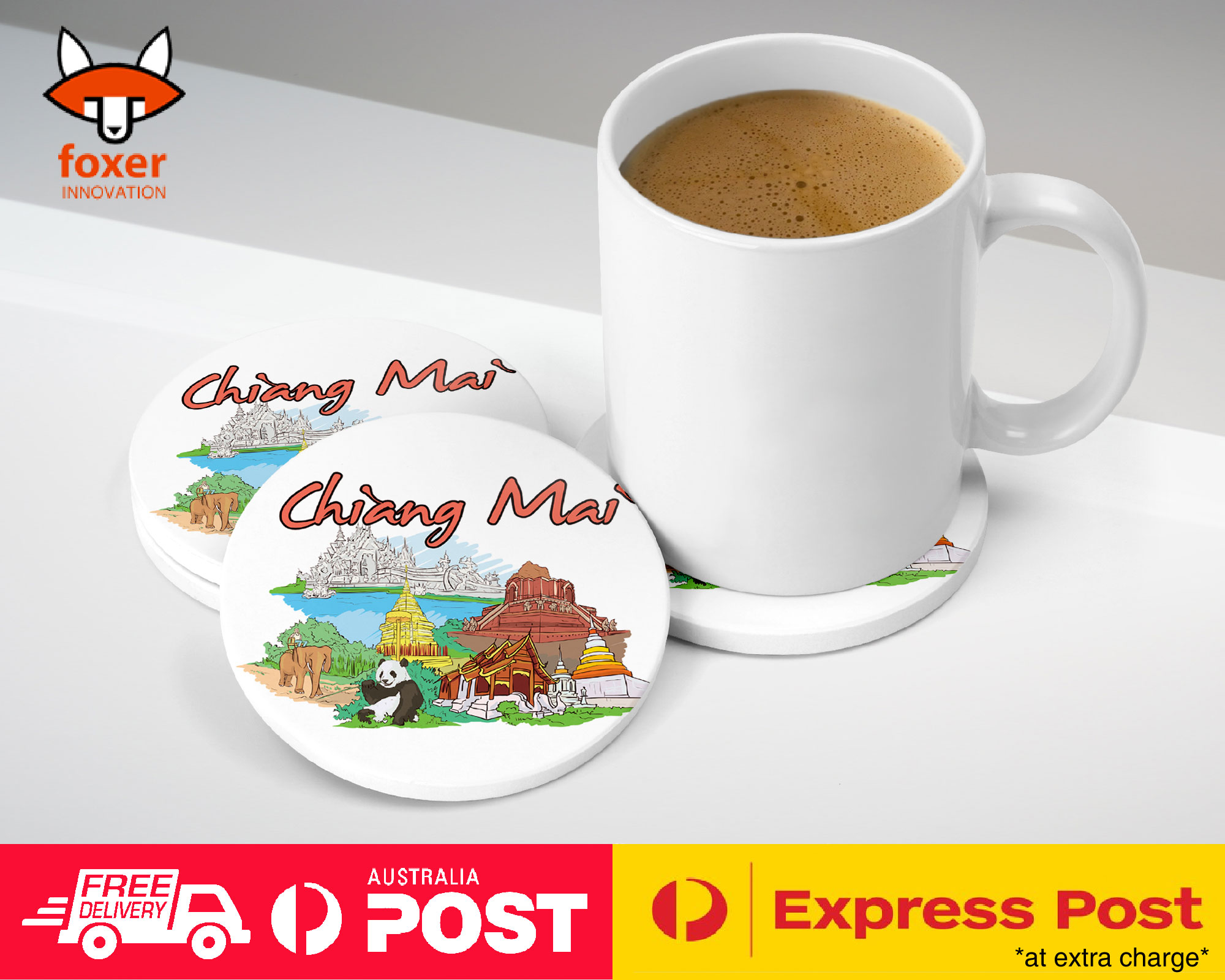 COASTER COFFEE DRINKING MAT|CHIANG MAI THAILAND