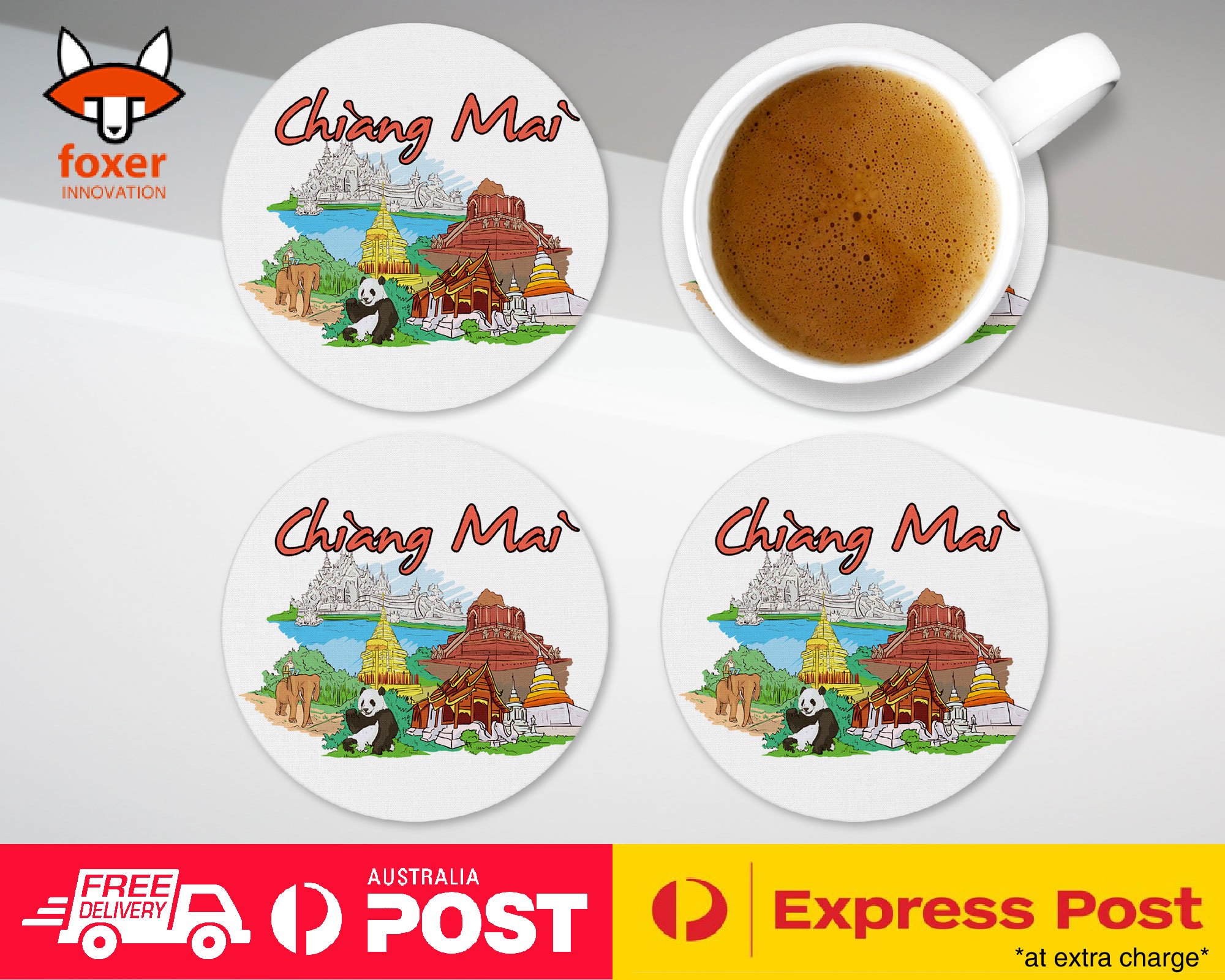 COASTER COFFEE DRINKING MAT|CHIANG MAI THAILAND