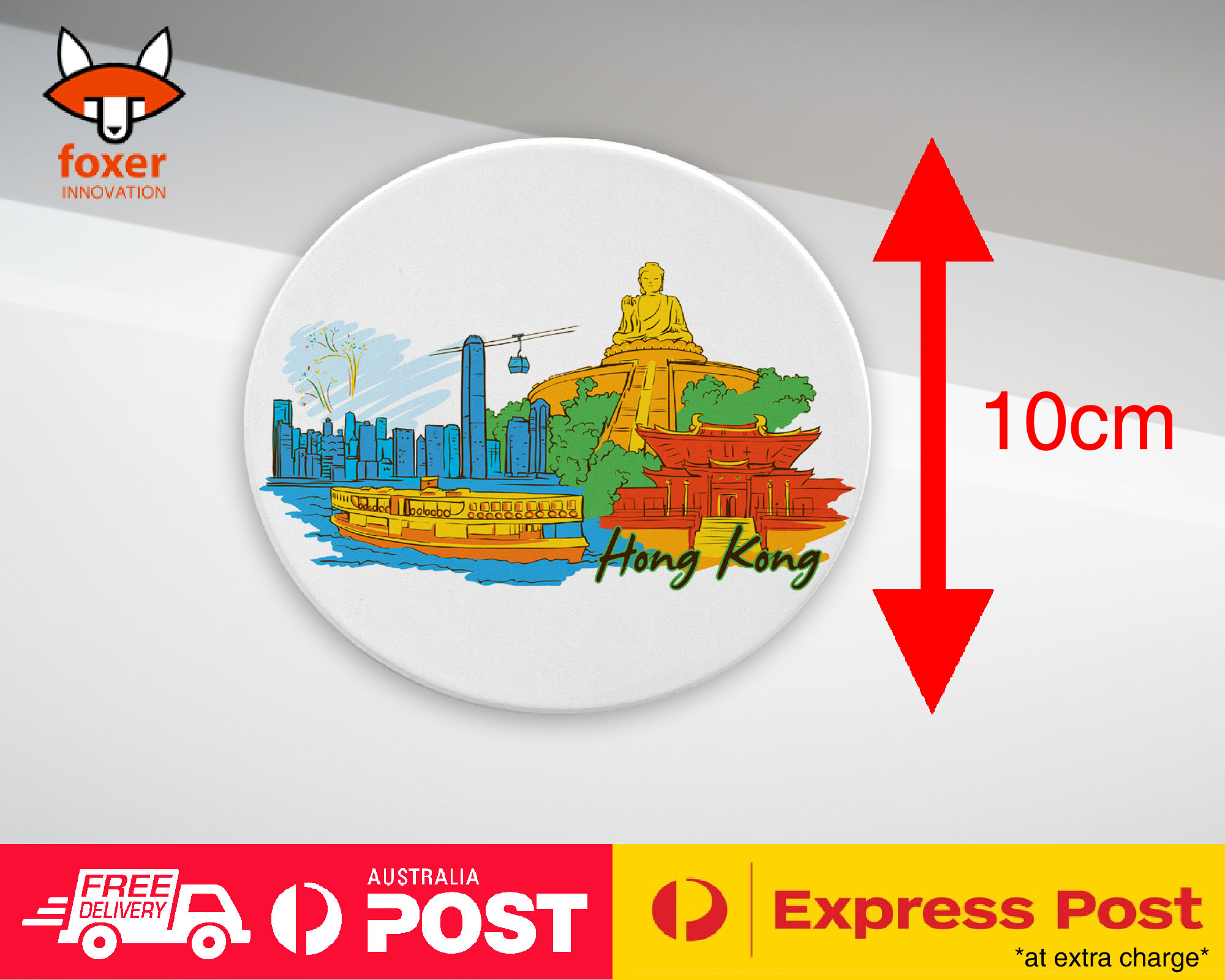 COASTER COFFEE DRINKING MAT|HONG KONG CITY