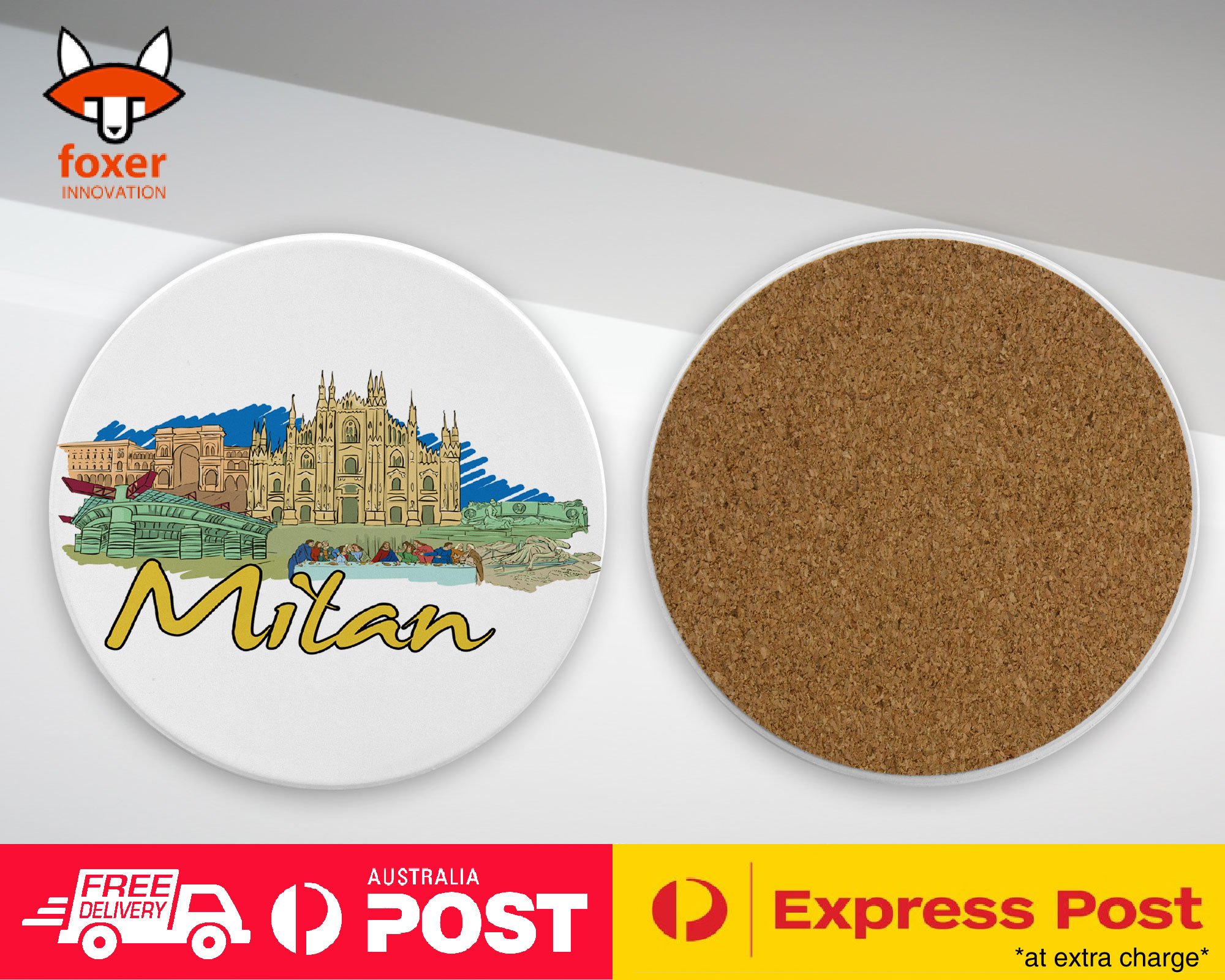 COASTER COFFEE DRINKING MAT|MILAN ITALY