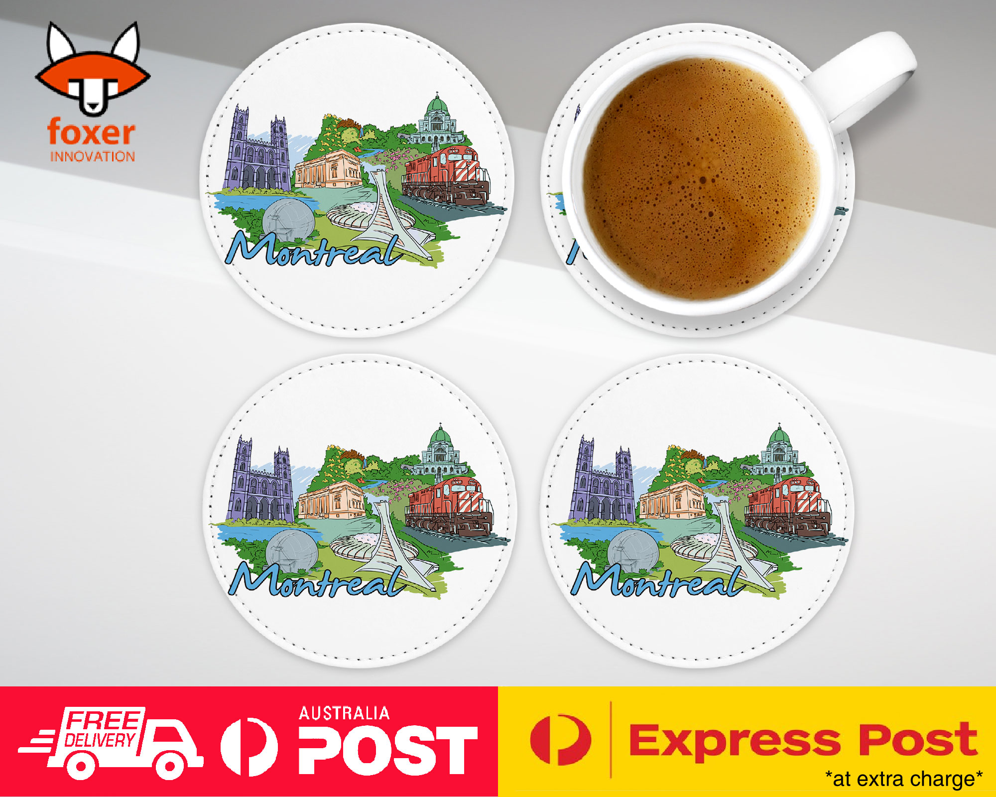 COASTER COFFEE DRINKING MAT|MONTREAL CANADA