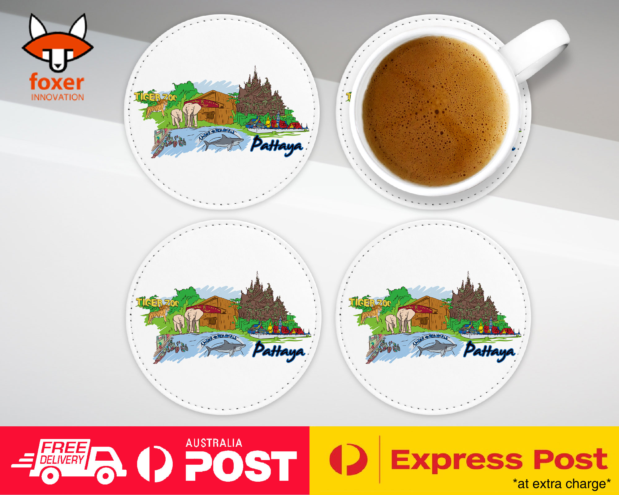COASTER COFFEE DRINKING MAT|PATTAYA THAILAND