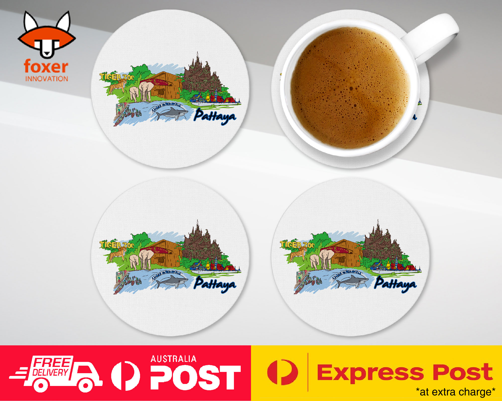 COASTER COFFEE DRINKING MAT|PATTAYA THAILAND