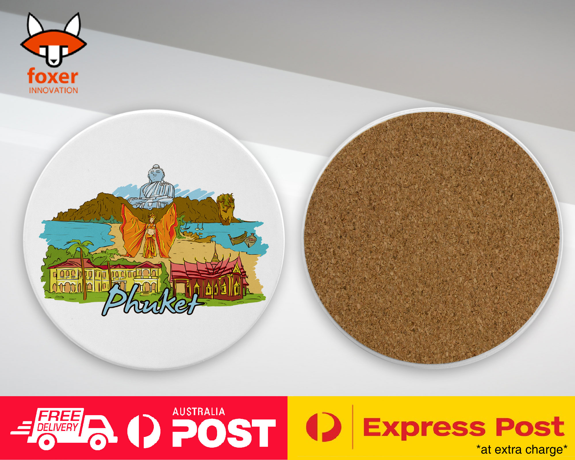 COASTER COFFEE DRINKING MAT|PHUKET THAILAND
